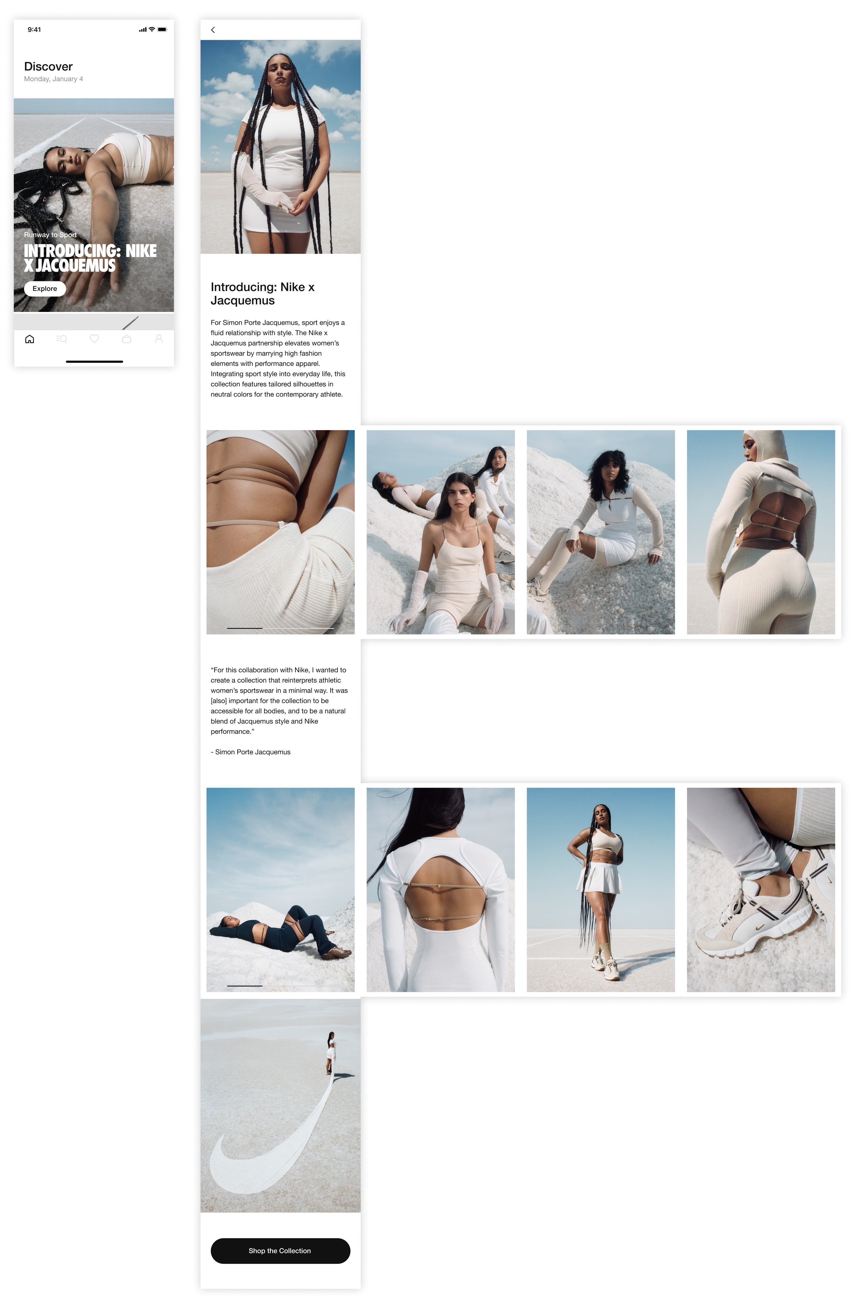Jacquemus x Nike Campaign