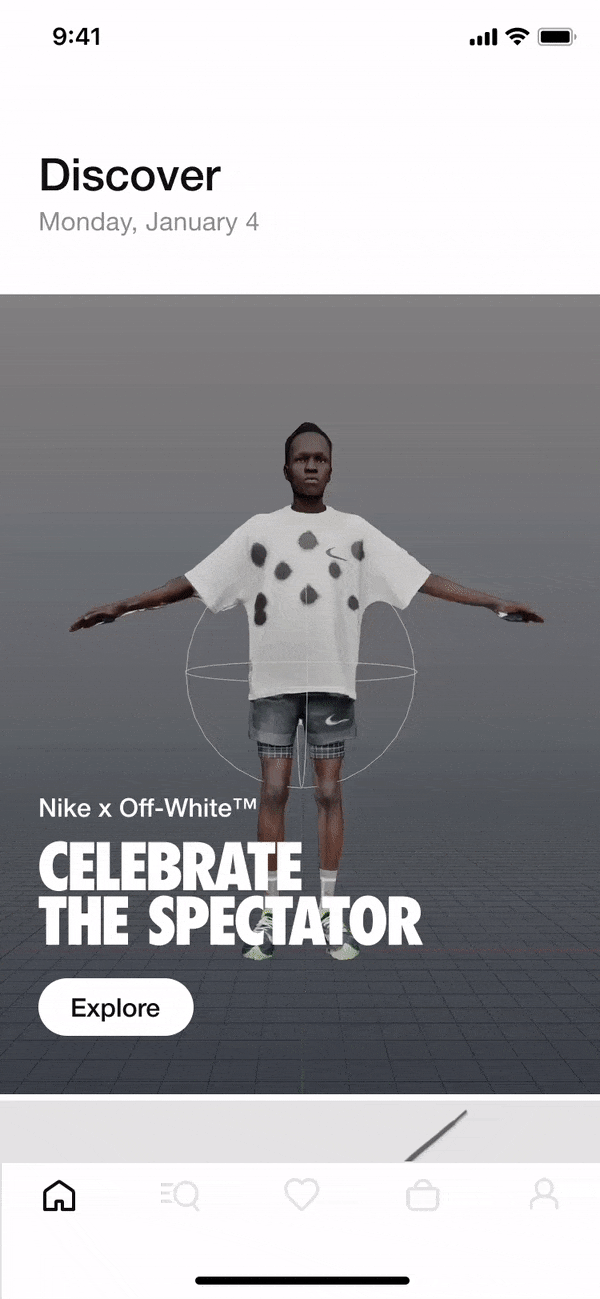 Off-White Nike App Card
