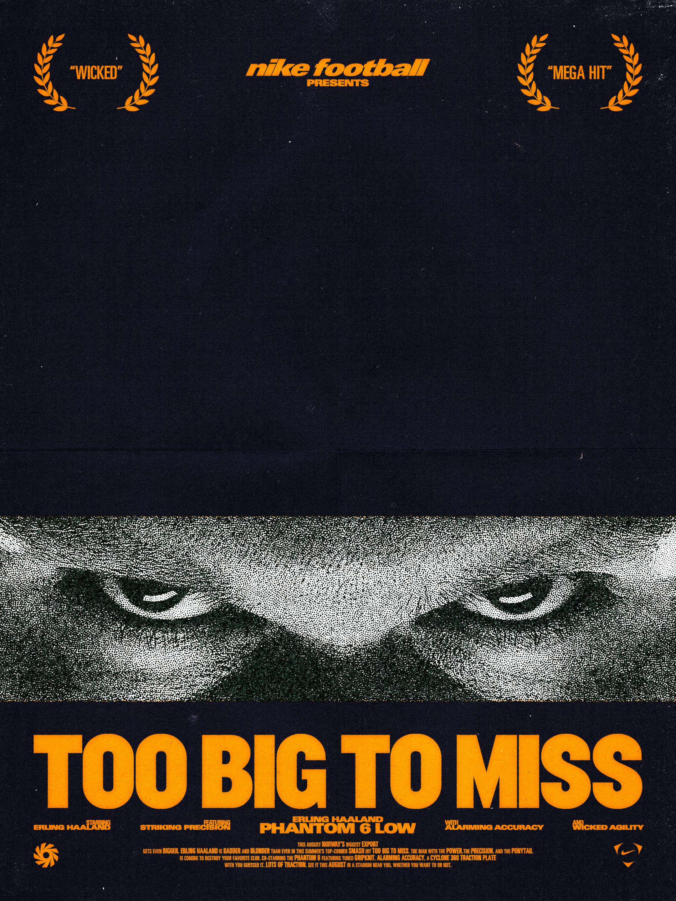 Too Big to Miss Graphic Poster showing Erling's eyes.