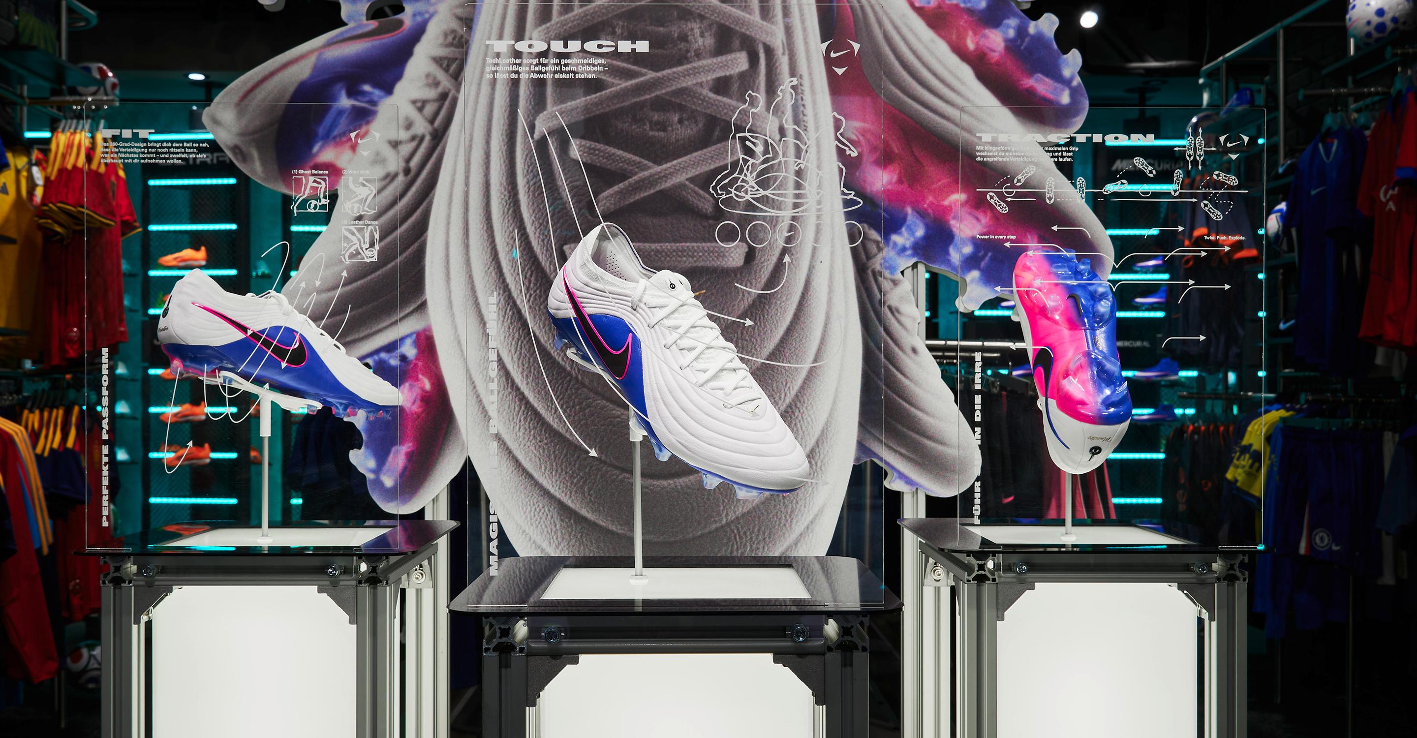 Retail execution of boots with innovative graphics