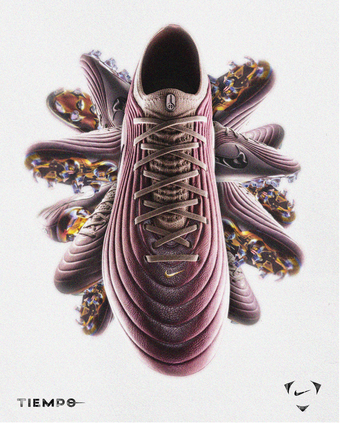 The new Tiempo boot circled by more Tiempo boots.